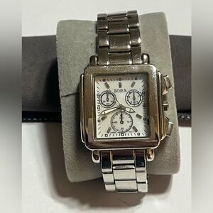 Unisex silvertone watch